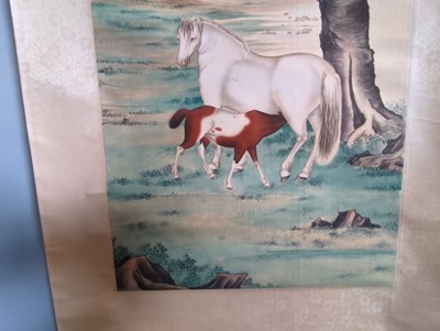 Lot 141 - CHEN YUAN DU | TWO HORSES