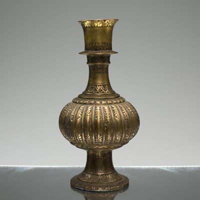 Lot 123 - (R) ANTIQUE INDO MUGHAL BRONZE VASE 19TH CENTURY