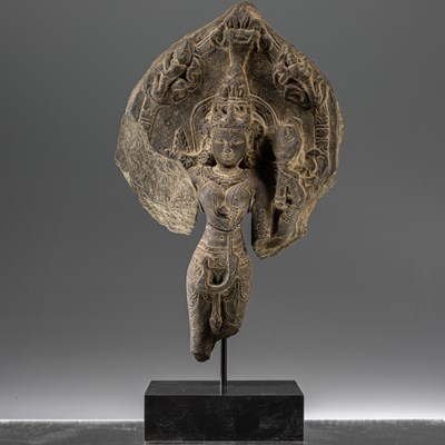 Lot 107 - STANDING STONE VISHNU INDIA 13TH CENTURY