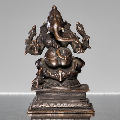 Lot 303 - GANESHA BRONZE INDIA 19TH CENTURY