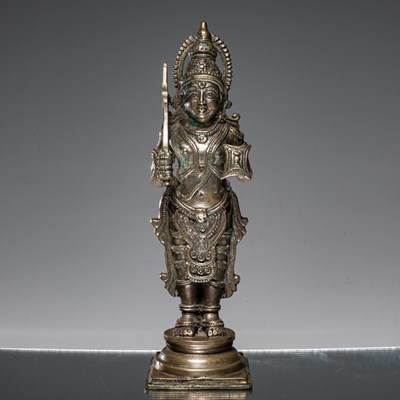 Lot 296 - VIRABHADRA BRONZE INDIA KERALLA 15TH CENTURY