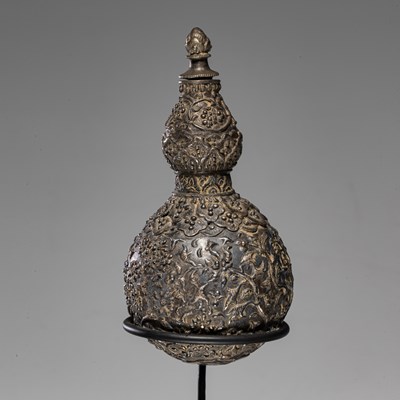 Lot 225 - GOURD-SHAPED PERFUM BOTTLE INDIA 19TH CENTURY INDIA