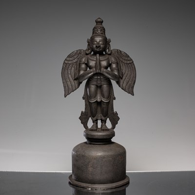 Lot 251 - STANDING BRONZE GARUDA INDIA 19TH CENTURY