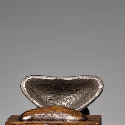 Lot 74 - SEATED BUDDHA SRI LANGKA SILVER 13TH CENTURY