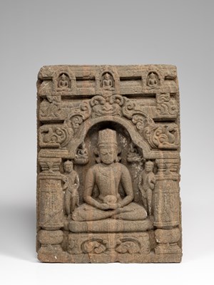 Lot 293 - BUDDHA AMITHABA SANDSTONE INDIA 12TH CENTURY