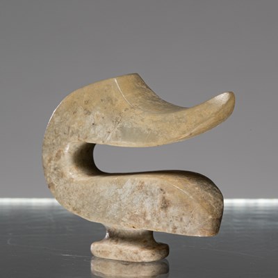 Lot 171 - JADE HEAD OF A WILD GOOSE-SHAPED BELT HOOK HAN DYNASTY (B.C.202-A.D.220) CHINA