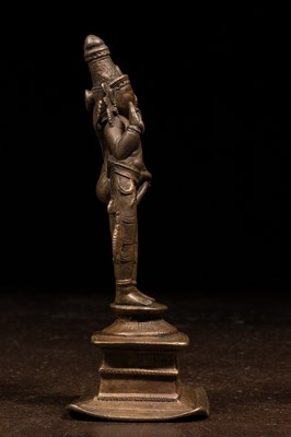 Lot 165 - STANDING BRONZE RAMA INDIA 16TH CENTURY