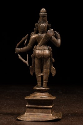 Lot 165 - STANDING BRONZE RAMA INDIA 16TH CENTURY