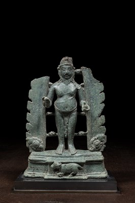 Lot 169 - STANDING AGNI BRONZE INDIA PRE PALA 10TH CENTURY