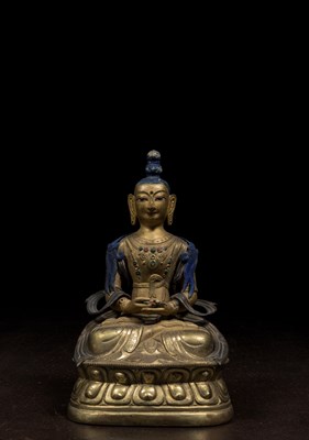 Lot 22 - AMITAYUS GILT COPPER CHINA 18TH CENTURY