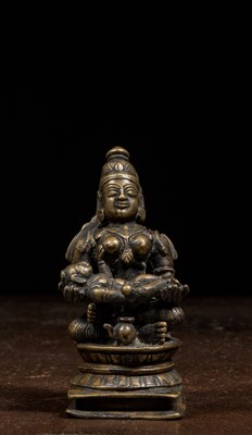Lot 127 - AMBIKA WITH CHILD INDIA 18TH CENTURY
