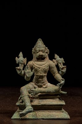 Lot 130 - NARASHIMA BRONZE INDIA 16TH CENTURY