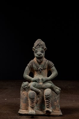 Lot 89 - NARASHIMA BRONZE INDIA OR NEPAL 19TH CENTURY