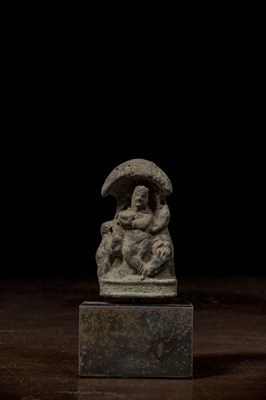 Lot 151 - STANDING BRONZE OF A UNIDENTIFIED GOD INDIA 19TH CENTURY