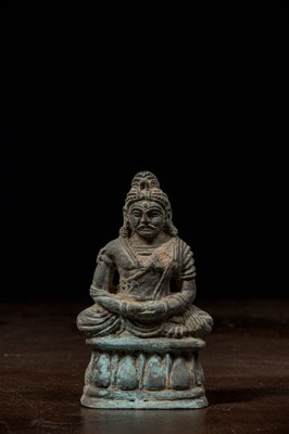 Lot 32 - SEATED BRONZE BODHISATVVA GANDHARA STYLE 4TH CENTURY