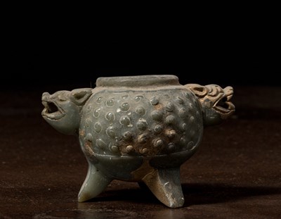 Lot 1 - JADEITE OFFERING BOWL CHINA 4TH CENTURY