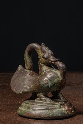 Lot 66 - DUCK SHAPED OPIUM WEIGHT BURMA 17TH CENTURY , 2,5 VISS