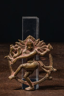 Lot 189 - DANCING SHIVA NATARAYA BRONZE INDIA 17TH CENTURY