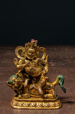 Lot 92 - GILT BRONZE JAMBHALA CHINA QING DYNASTY (1644–1911)