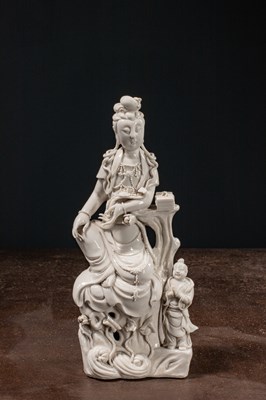 Lot 24 - (R) A DEHUA BLANC DE CHINA GUANYIN CHINA 19TH CENTURY