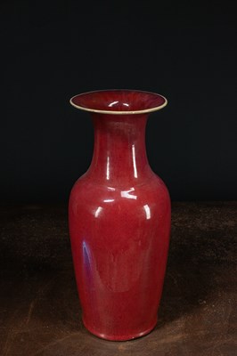 Lot 10 - (R) LARGE SANG DE BOEF VASE QING DYNASTY , KANGXI PERIOD (LATE 17TH - EARLY 18TH CENTURY)