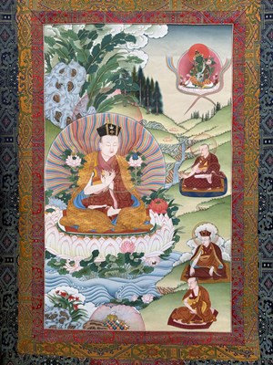 Lot 251 - A THANGKA OF THE 3RD KARMAPA, RANGJUNG DORJE, BY JIGME TAMANG MUGUM, NEPAL 2020
