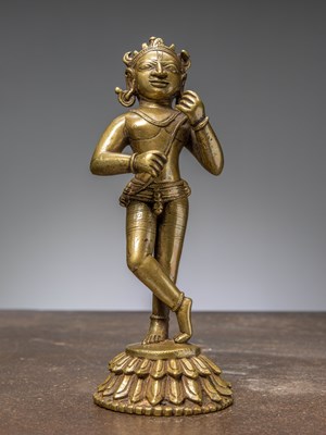 Lot 343 - A STANDING VENUGOPALA KRISHNA, INDIA ORISSA, 18TH CENTURY