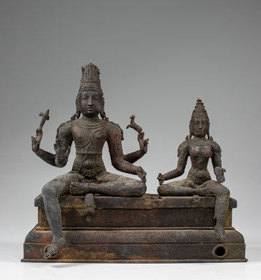 Lot 385 - SHIVA & PARVATI