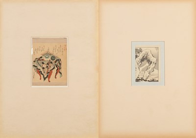 Lot 439 - (R) TWO JAPANESE WOODBLOCK PRINT AND EDO TO MEIJI PERIOD