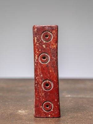 Lot 332 - AN EARLY INDIAN OR BAKTRIAN DICE, 1500 BC, MADE OF STONE