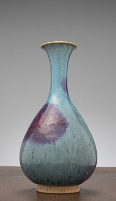 Lot 81 - A CHINESE JUN WARE VASE WITH PURPLE SPLASHES, YUAN DYNASTY