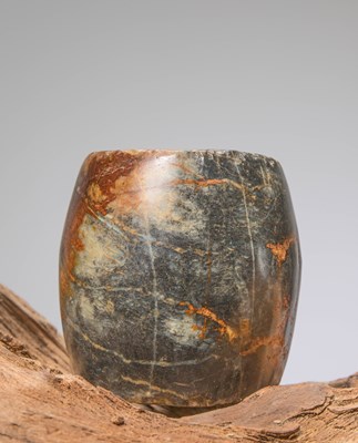 Lot 208 - A CHINESE JADE TUBE, CHINA, HONGSHAN CULTURE