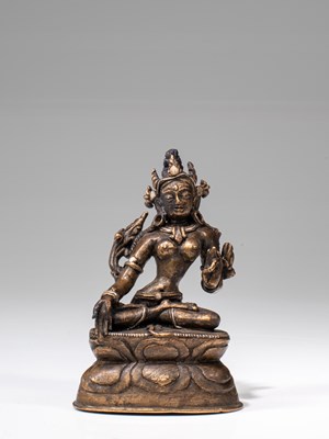 Lot 287 - A VERY RARE WHITE TARA