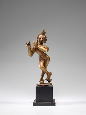 Lot 336 - KRISHNA PLAYING THE FLUTE