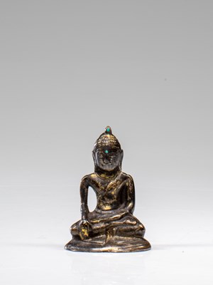 Lot 346 - SMALL BUDDHA FROM A STUPA