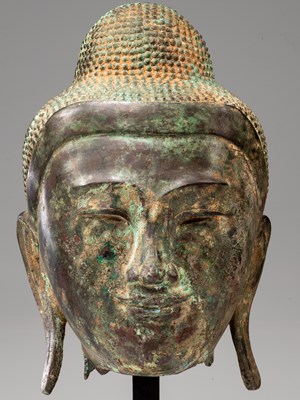 Lot 14 - HEAD OF BUDDHA