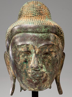 Lot 58 - HEAD OF BUDDHA