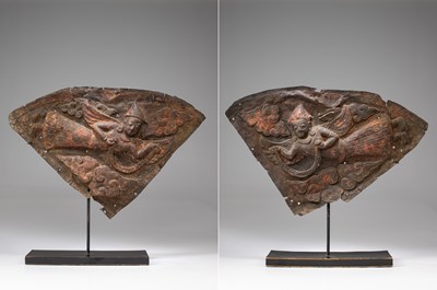 Lot 30 - PAIR OF APSARAS