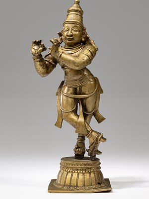 Lot 300 - KRISHNA PALYING THE FLUTE