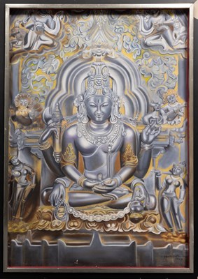 Lot 205 - SIX-ARMED SHIVA