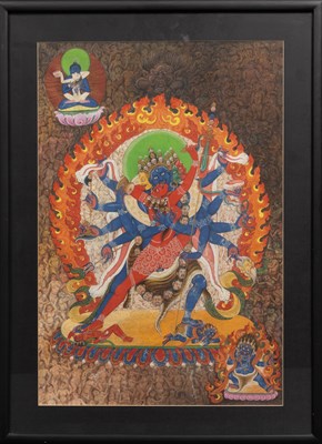 Lot 73 - CHAKRASAMVARA PAINTING