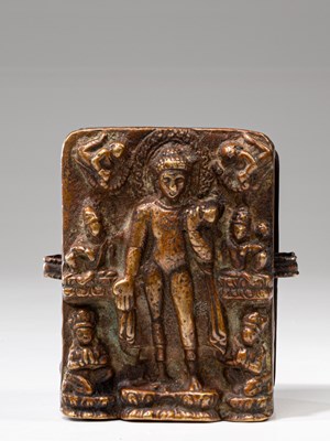 Lot 339 - GAU DEPICTING BUDDHA SHAKYAMUNI