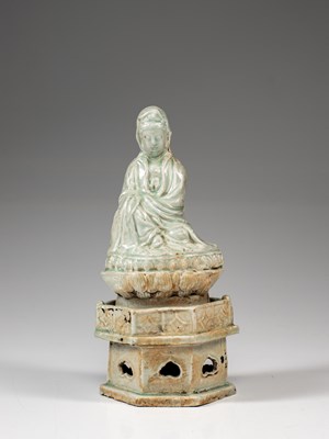 Lot 63 - GUANYIN CANDLE HOLDER