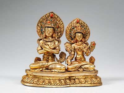 Lot 5 - VAJRADHARA AND WHITE TARA