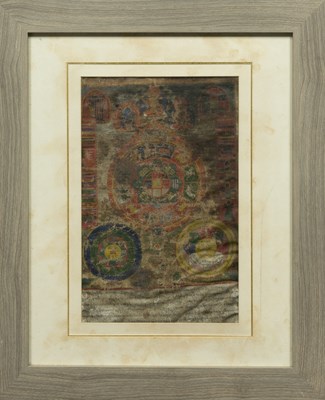 Lot 28 - FRAMED MEDICINE THANGKA