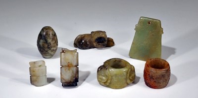 Lot 170 - SEVEN ANCIENT JADES