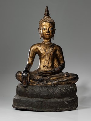 Lot 94 - (R) BRONZE FIGURE GAUTAMA BUDDHA